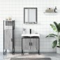 vidaXL Set Mobili da Bagno 3 pz Grigio Sonoma in Legno Multistrato vidaXL Set Mobili da Bagno 3 pz Grigio Sonoma in Legno Multistrato