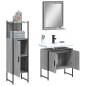 vidaXL Set Mobili da Bagno 3 pz Grigio Sonoma in Legno Multistrato vidaXL Set Mobili da Bagno 3 pz Grigio Sonoma in Legno Multistrato