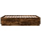vidaXL Giroletto Luci LED Rovere Fumo 135x190 cm Legno Multistrato vidaXL Giroletto Luci LED Rovere Fumo 135x190 cm Legno Multistrato