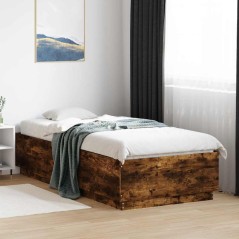 vidaXL Giroletto Rovere Fumo 100x200 cm in Legno Multistrato