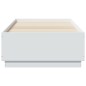 vidaXL Giroletto con Luci LED Bianco 75x190 cm in Legno Multistrato vidaXL Giroletto con Luci LED Bianco 75x190 cm in Legno Multistrato
