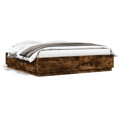 vidaXL Giroletto Rovere Fumo 200x200 cm in Legno Multistrato