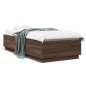 vidaXL Giroletto Rovere Marrone 90x200 cm in Legno Multistrato vidaXL Giroletto Rovere Marrone 90x200 cm in Legno Multistrato