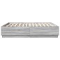 vidaXL Giroletto Grigio Sonoma 180x200 cm in Legno Multistrato