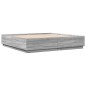 vidaXL Giroletto Grigio Sonoma 180x200 cm in Legno Multistrato