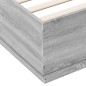 vidaXL Giroletto Grigio Sonoma 180x200 cm in Legno Multistrato