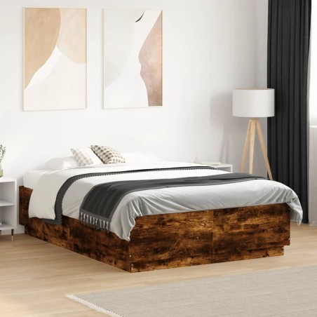vidaXL Giroletto Rovere Fumo 120x190 cm in Legno Multistrato