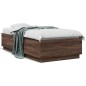 vidaXL Giroletto Rovere Marrone 90x190 cm in Legno Multistrato vidaXL Giroletto Rovere Marrone 90x190 cm in Legno Multistrato