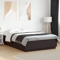 vidaXL Giroletto Nero 140x200 cm in Legno Multistrato