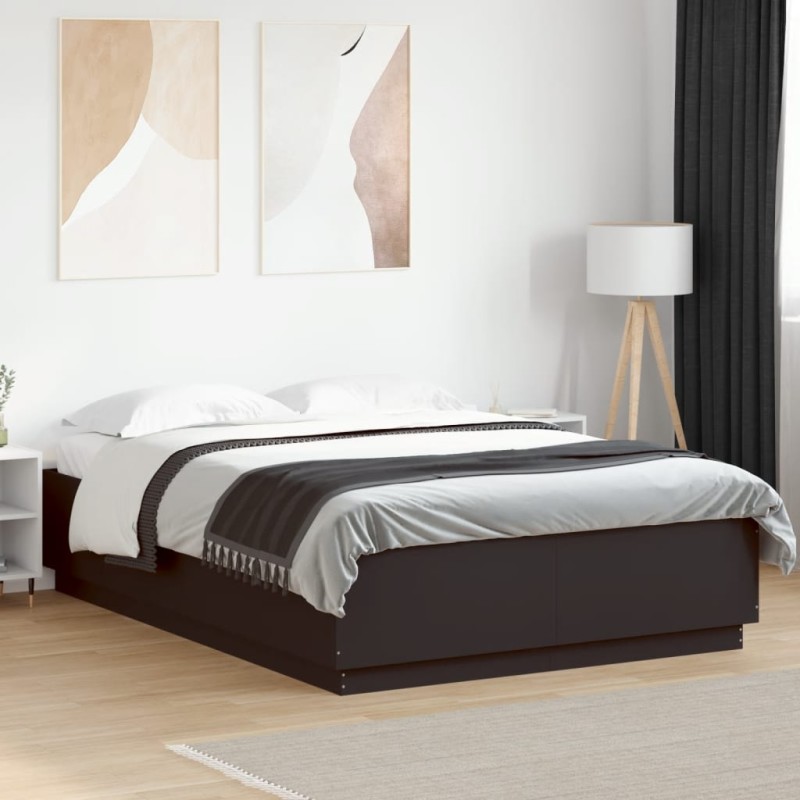 vidaXL Giroletto Nero 140x200 cm in Legno Multistrato vidaXL Giroletto Nero 140x200 cm in Legno Multistrato