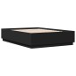 vidaXL Giroletto Nero 140x200 cm in Legno Multistrato vidaXL Giroletto Nero 140x200 cm in Legno Multistrato