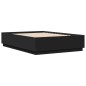 vidaXL Giroletto Nero 140x200 cm in Legno Multistrato vidaXL Giroletto Nero 140x200 cm in Legno Multistrato
