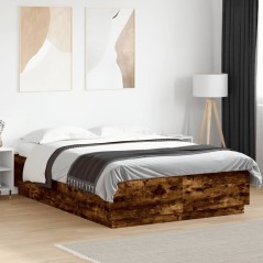 vidaXL Giroletto Rovere Fumo 150x200 cm in Legno Multistrato