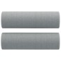 vidaXL Set Divani 3 pz con Cuscini Grigio Chiaro in Tessuto vidaXL Set Divani 3 pz con Cuscini Grigio Chiaro in Tessuto