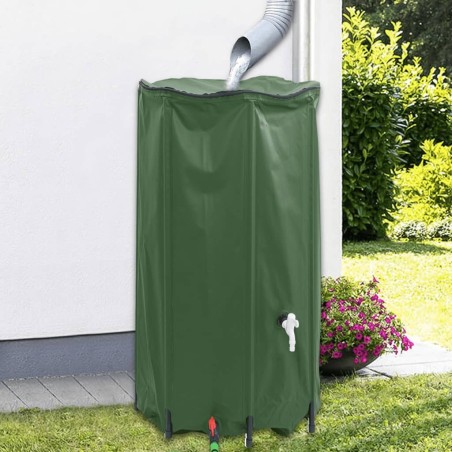 vidaXL Serbatoio Acqua con Rubinetto Pieghevole 380 L in PVC