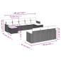 vidaXL Set Divano da Giardino 10 pz con Cuscini Beige in Polyrattan vidaXL Set Divano da Giardino 10 pz con Cuscini Beige in Polyrattan