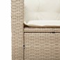 vidaXL Set da Bistrò 3 pz con Cuscini Beige Polyrattan e Legno Acacia vidaXL Set da Bistrò 3 pz con Cuscini Beige Polyrattan e Legno Acacia