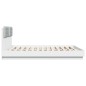 vidaXL Giroletto con Testiera Bianco 200x200 cm in Legno Multistrato vidaXL Giroletto con Testiera Bianco 200x200 cm in Legno Multistrato