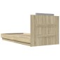 vidaXL Giroletto Testiera Rovere Sonoma 100x200 cm Legno Multistrato