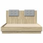 vidaXL Giroletto Testiera Rovere Sonoma 140x190 cm Legno Multistrato vidaXL Giroletto Testiera Rovere Sonoma 140x190 cm Legno Multistrato