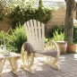 vidaXL Sedia da Giardino Adirondack in Legno Massello di Abete vidaXL Sedia da Giardino Adirondack in Legno Massello di Abete