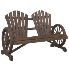 vidaXL Sedia da Giardino Adirondack 2 Posti in Legno Massello di Abete