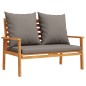 vidaXL Panca Divano da Giardino 120 cm Cuscini Legno Massello Acacia vidaXL Panca Divano da Giardino 120 cm Cuscini Legno Massello Acacia