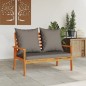 vidaXL Panca Divano da Giardino 120 cm Cuscini Legno Massello Acacia vidaXL Panca Divano da Giardino 120 cm Cuscini Legno Massello Acacia