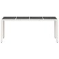 vidaXL Tavolo Giardino Piano in Vetro Bianco 190x90x75 cm Polyrattan vidaXL Tavolo Giardino Piano in Vetro Bianco 190x90x75 cm Polyrattan