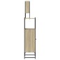vidaXL Set Mobili da Bagno 3 pz Rovere Sonoma in Legno Multistrato