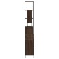 vidaXL Set Mobili da Bagno 4 pz Rovere Marrone in Legno Multistrato