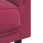 vidaXL Poltrona con Cuscino Rosso Vino in Velluto vidaXL Poltrona con Cuscino Rosso Vino in Velluto