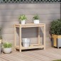 vidaXL Tavolo Invaso con Ripiano 82,5x35x75 cm Legno Massello di Pino vidaXL Tavolo Invaso con Ripiano 82,5x35x75 cm Legno Massello di Pino