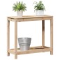 vidaXL Tavolo Invaso con Ripiano 82,5x35x75 cm Legno Massello di Pino vidaXL Tavolo Invaso con Ripiano 82,5x35x75 cm Legno Massello di Pino
