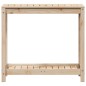 vidaXL Tavolo Invaso con Ripiano 82,5x35x75 cm Legno Massello di Pino vidaXL Tavolo Invaso con Ripiano 82,5x35x75 cm Legno Massello di Pino