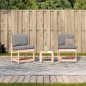 vidaXL Set Salotto da Giardino 3 pz in Legno Massello di Douglas vidaXL Set Salotto da Giardino 3 pz in Legno Massello di Douglas