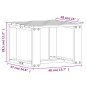 vidaXL Set Salotto da Giardino 3 pz in Legno Massello di Douglas vidaXL Set Salotto da Giardino 3 pz in Legno Massello di Douglas