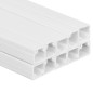 vidaXL Canalina per Cavi 15x10 mm 10 m in PVC