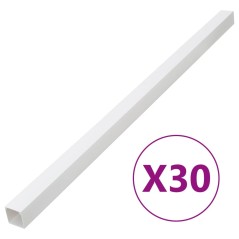 vidaXL Canalina per Cavi 60x60 mm 30 m in PVC