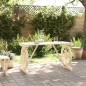 vidaXL Tavolo da Giardino 115x55x65 cm in Legno Massello di Abete