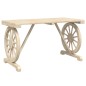 vidaXL Tavolo da Giardino 115x55x65 cm in Legno Massello di Abete