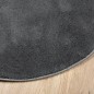 vidaXL Tappeto OVIEDO a Pelo Corto Antracite Ø 240 cm
