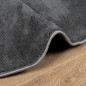 vidaXL Tappeto OVIEDO a Pelo Corto Antracite Ø 240 cm