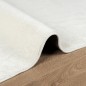 vidaXL Tappeto OVIEDO a Pelo Corto Crema 120x120 cm