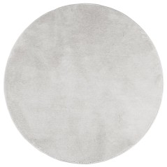 vidaXL Tappeto OVIEDO a Pelo Corto Grigio Ø 200 cm