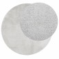 vidaXL Tappeto OVIEDO a Pelo Corto Grigio Ø 200 cm