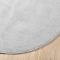 vidaXL Tappeto OVIEDO a Pelo Corto Grigio Ø 200 cm