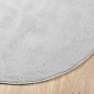 vidaXL Tappeto OVIEDO a Pelo Corto Grigio Ø 120 cm
