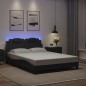 vidaXL Giroletto con Luci LED Nero 120x200 cm in Similpelle vidaXL Giroletto con Luci LED Nero 120x200 cm in Similpelle