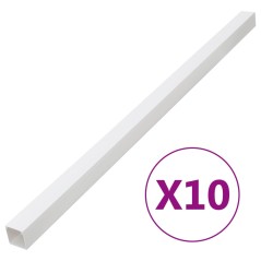 vidaXL Canalina per Cavi 40x25 mm 10 m in PVC
